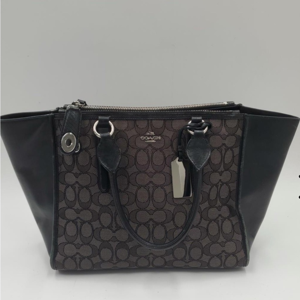 Coach Black and Brown Signature Tote Bag - Picture 1 of 17